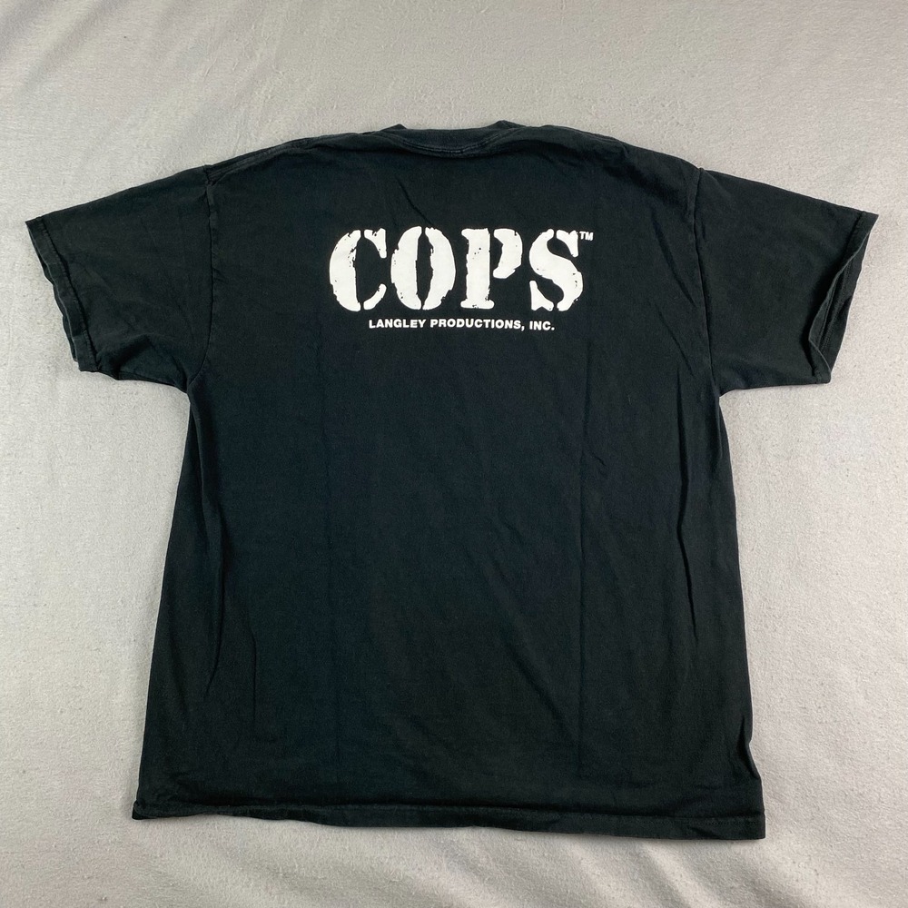 Vtg 90s Cops Bad Boys TV Show Promo T-Shirt Large Beefy Langley